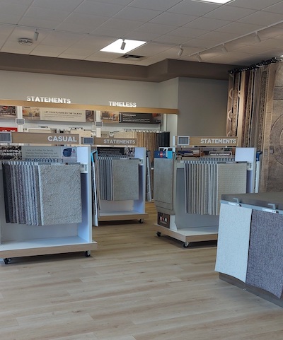 SacWal Flooring Canada carpet showroom interior